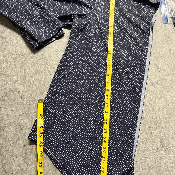 BUGATCHI Men’s Navy blue dot pattern contrast collar button down shirt size S. - Picture 14 of 14